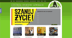 Desktop Screenshot of centrumsportowgorskich.pl